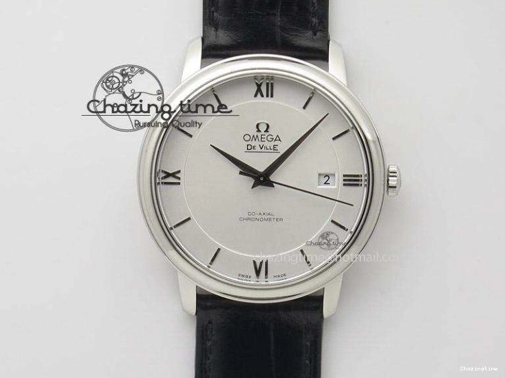 0124 WeatherProof De Ville Power Reserve YG MKF 1:1 Best Edition Black Dial on Black Leather Strap A 7758